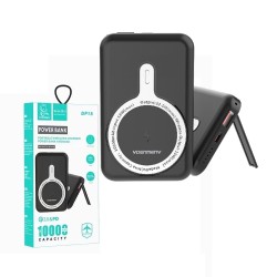 Power Bank Denmen DP18 USB+Carregamento Sem Fio 15w 10000mAh Preto Power Bank Denmen DP18 USB+Carregamento Sem Fio 15w 10000mAh Preto